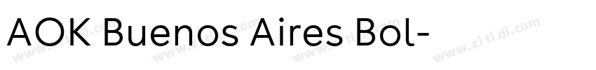 AOK Buenos Aires Bol字体转换